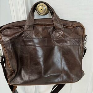 Leather briefcase